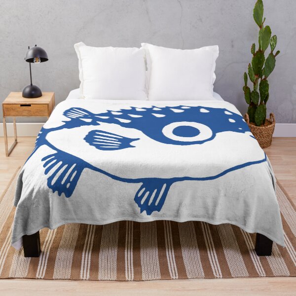 Item preview, Derpy Pufferfish Funny Animal Graphic designed and sold by trajeado14.