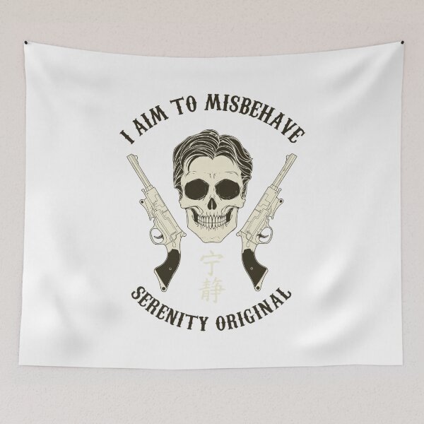 Item preview, Skull Pistols Misbehave Serenity Original Vintage designed and sold by OlafZemlak.