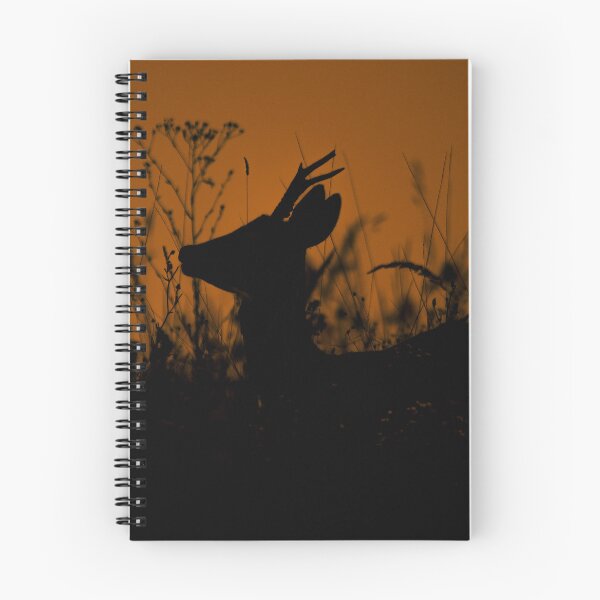 Aperçu de l'œuvre Silhouette de chevreuil au coucher du soleil doré créée et vendue par gabormedve.