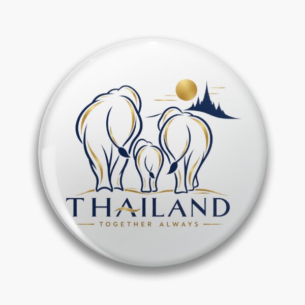 Item preview, Thai Elephant Family Golden Sunset Mountains Together Always designed and sold by Nicha Studio.