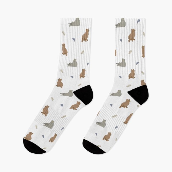 Item preview, Minimalist Flat Vector Cats Light Cream Pattern designed and sold by svitlaarty.