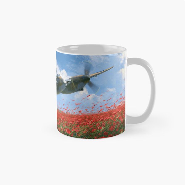 Item preview, RAF Mosquito Over The Poppy Fields designed and sold by Skyframe Aviation.