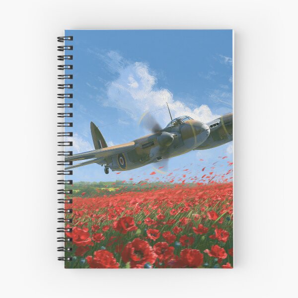 Item preview, RAF Mosquito Over The Poppy Fields designed and sold by Skyframe Aviation.