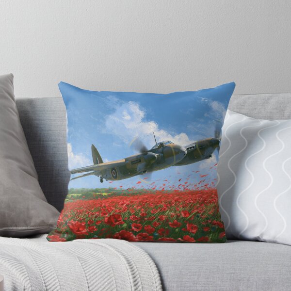 Item preview, RAF Mosquito Over The Poppy Fields designed and sold by Skyframe Aviation.