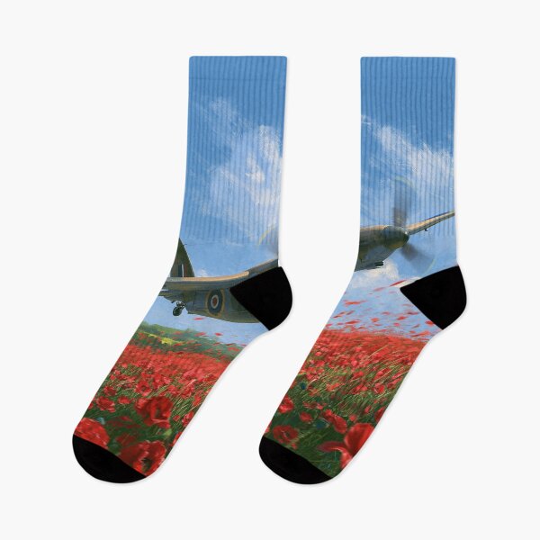 Item preview, RAF Mosquito Over The Poppy Fields designed and sold by Skyframe Aviation.
