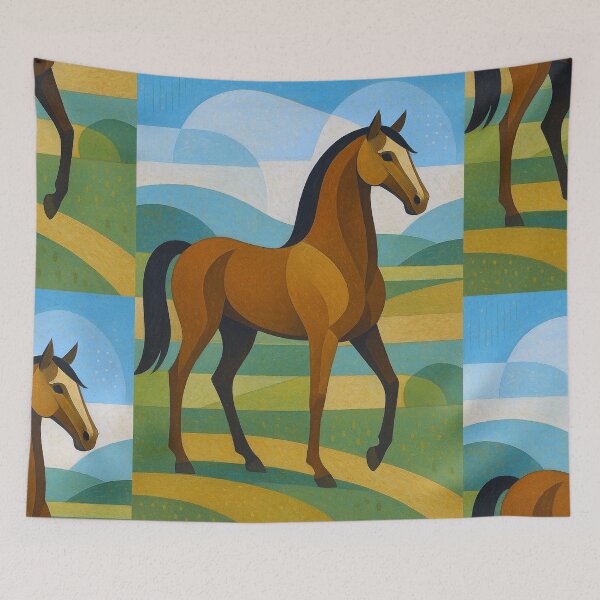 Item preview, Arabian horse - a Geometric illustration. designed and sold by GalleryKauffeld.