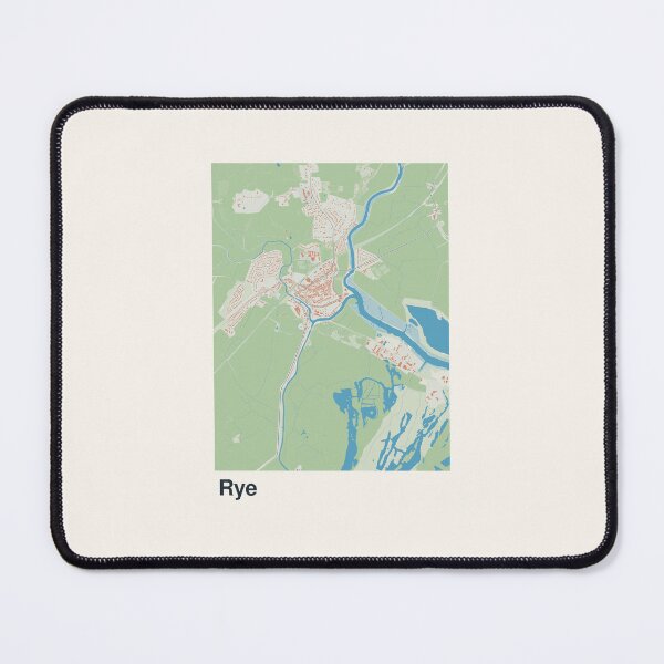 Item preview, Rye Minimalistic Map Art designed and sold by MapsNerd.