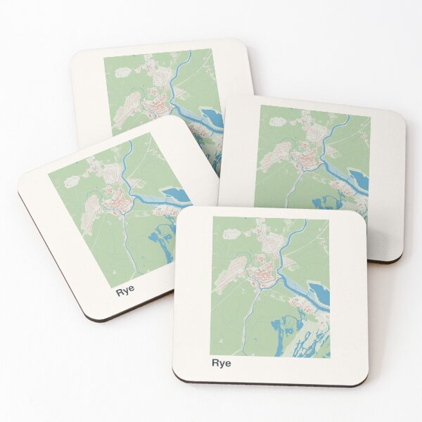 Item preview, Rye Minimalistic Map Art designed and sold by MapsNerd.
