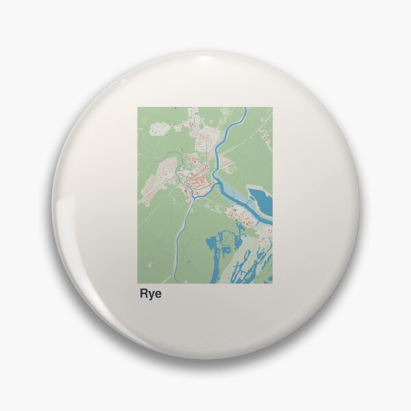 Aperçu de l'œuvre Art de la carte minimaliste de Rye créée et vendue par MapsNerd.