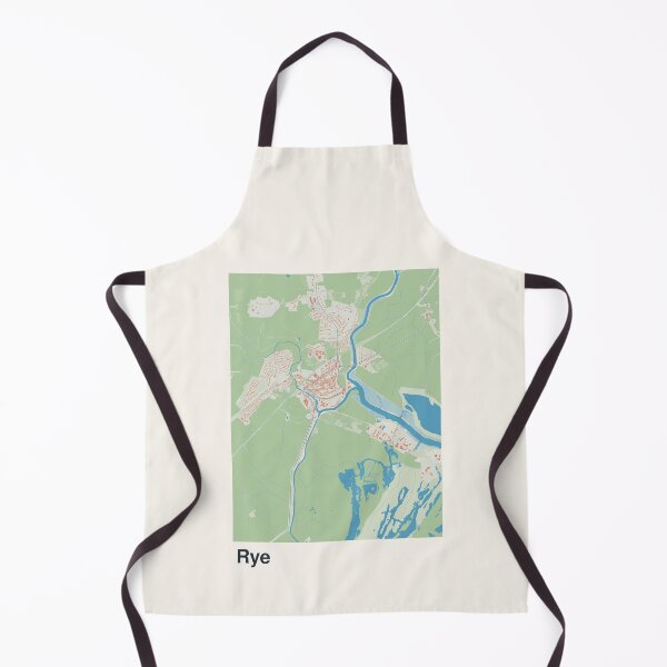 Item preview, Rye Minimalistic Map Art designed and sold by MapsNerd.