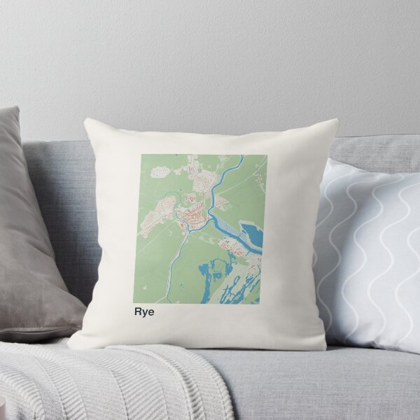 Item preview, Rye Minimalistic Map Art designed and sold by MapsNerd.