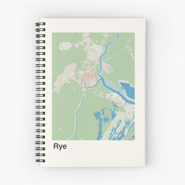 Item preview, Rye Minimalistic Map Art designed and sold by MapsNerd.