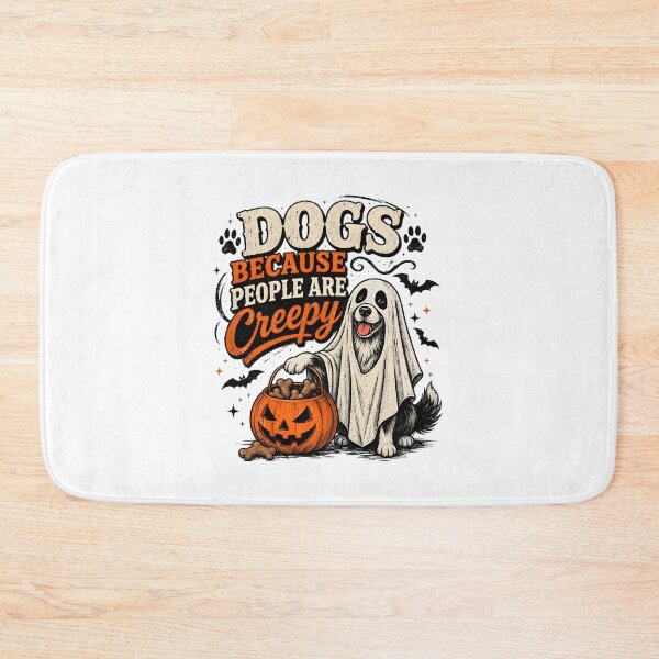 Item preview, Dogs Because People Are Creepy Halloween Skeleton Dog Ghost designed and sold by Dmo3HarkoArt.