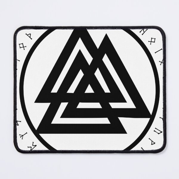 Item preview, Valknut in a Circle of Runes designed and sold by Skoelgrim.