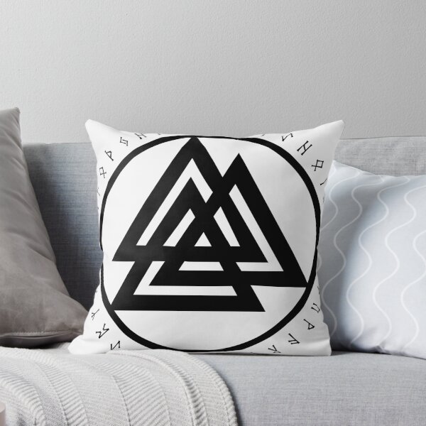 Item preview, Valknut in a Circle of Runes designed and sold by Skoelgrim.