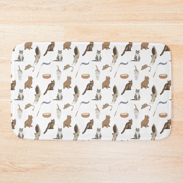Item preview, Cute Flat Vector Cats Playtime Feather Toy Pattern designed and sold by svitlaarty.