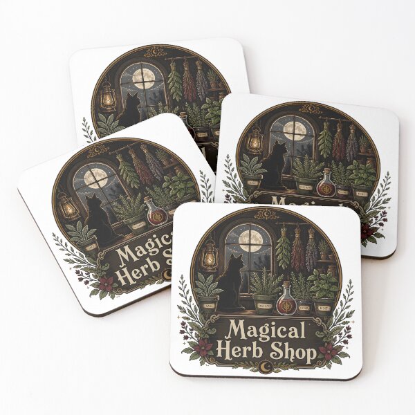 Item preview, Magical Herb Shop The Midnight Shop Window designed and sold by RoyesButler.