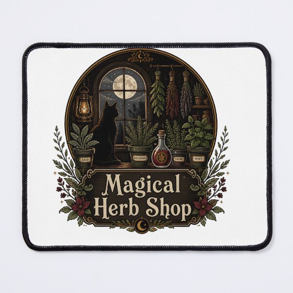 Item preview, Magical Herb Shop The Midnight Shop Window designed and sold by RoyesButler.
