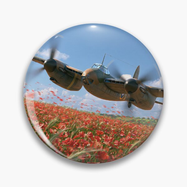 Item preview, Mosquito Low Level Over The Poppies designed and sold by Skyframe Aviation.