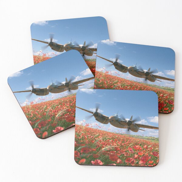 Item preview, Mosquito Low Level Over The Poppies designed and sold by Skyframe Aviation.