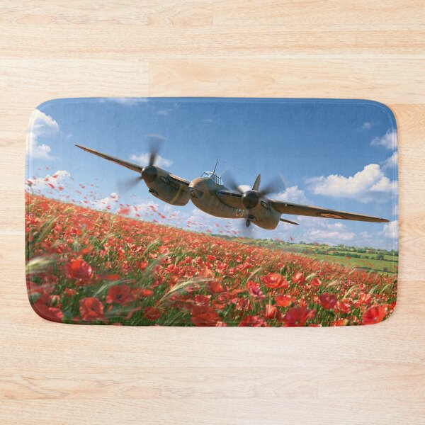Item preview, Mosquito Low Level Over The Poppies designed and sold by Skyframe Aviation.
