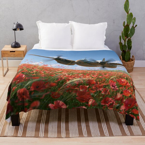 Item preview, Mosquito Low Level Over The Poppies designed and sold by Skyframe Aviation.