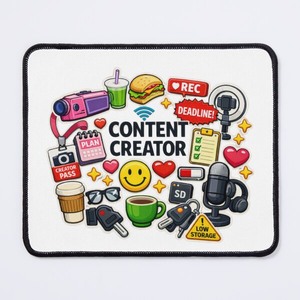 Item preview, Modern Content Creator Sticker Bomb Tote Bag designed and sold by Jenni Tee.
