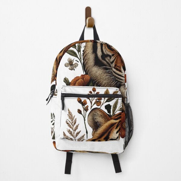 Item preview, Majestic Tiger Botanical Illustration – Nature & Wildlife Art designed and sold by Zebaiche.