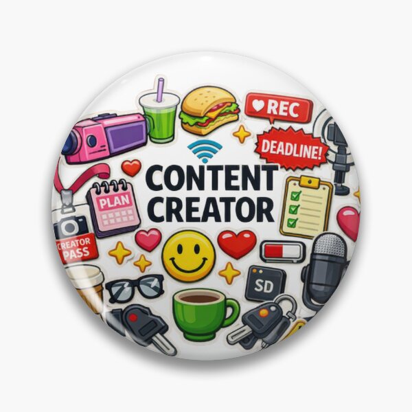 Item preview, Modern Content Creator Sticker Bomb Tote Bag designed and sold by Jenni Tee.