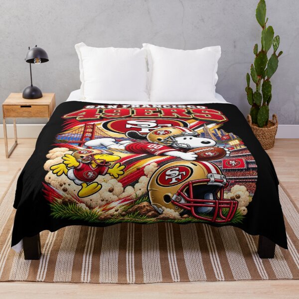 Item preview, Snoopy San Francisco Dynamic Diving Catch Football Fan designed and sold by CaneufeyCip.