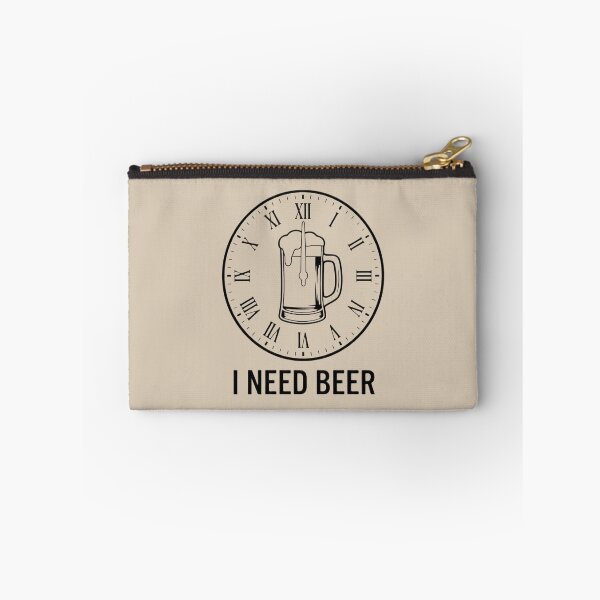 Item preview, I Need Beer Vintage Clock Funny Drinking Humor designed and sold by ANJ Creative Designs.