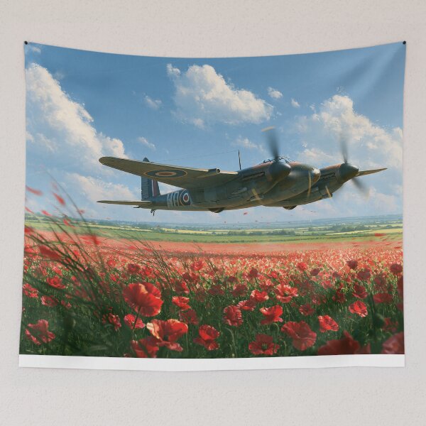 Item preview, RAF Mosquito Poppies And Wings designed and sold by Skyframe Aviation.
