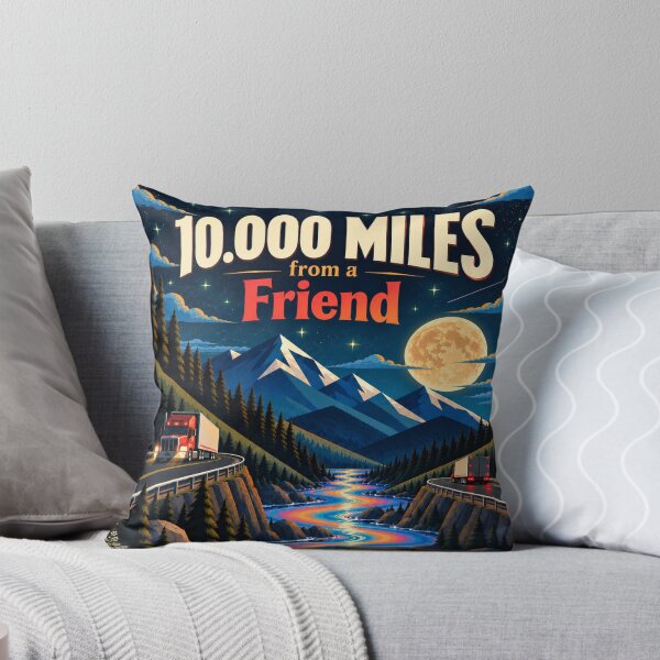 Item preview, 10000 Miles from a friend – Psychedelic Mountain Travel poster designed and sold by MrsMirabilis.