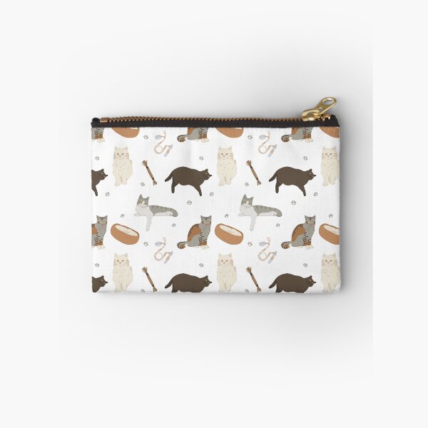 Item preview, Cute Flat Vector Cozy Cats and Food Bowls Pattern designed and sold by svitlaarty.