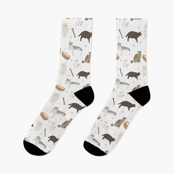 Item preview, Cute Flat Vector Cozy Cats and Food Bowls Pattern designed and sold by svitlaarty.