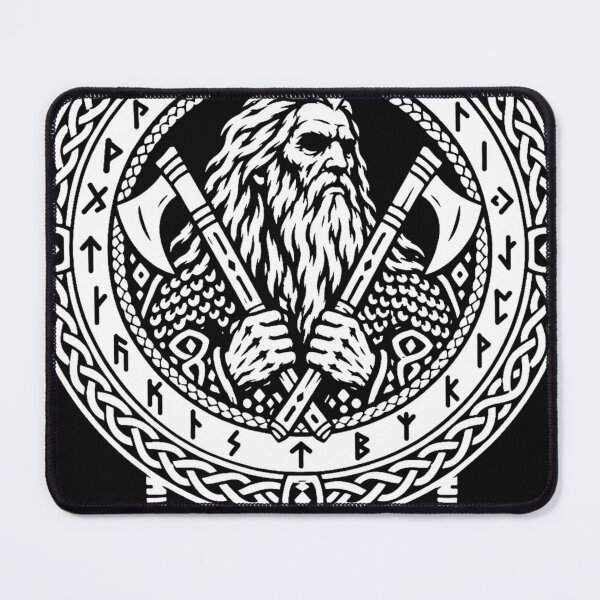 Item preview, The Oath on the Axes - Viking Emblem designed and sold by Skoelgrim.