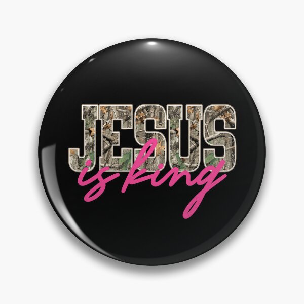 Item preview, Jesus is King Distressed Camo designed and sold by hannartbaker.