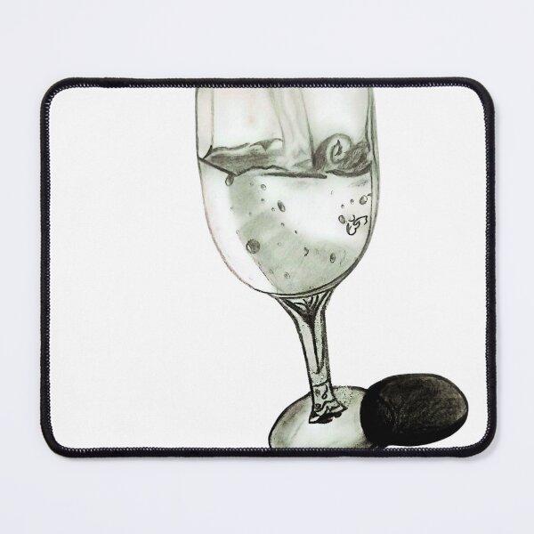 Item preview, Hand-Drawn Drink Glass Pencil Sketch Art designed and sold by Alaakadry800.