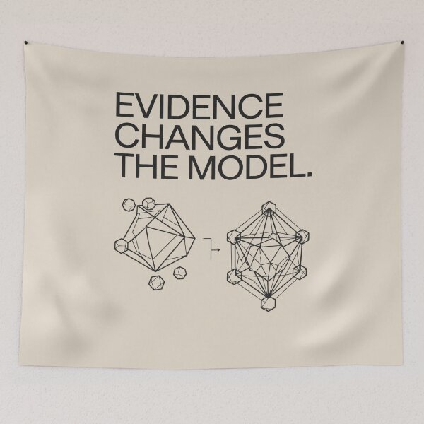 Item preview, Evidence Changes the Model Scientific Research Science Design designed and sold by Amr Darwish Graphic designer.
