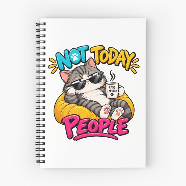 Item preview, Grumpy Cat Not Today People – Funny Anti Social Cat Lover Gift designed and sold by BELEAFCREATIV1.