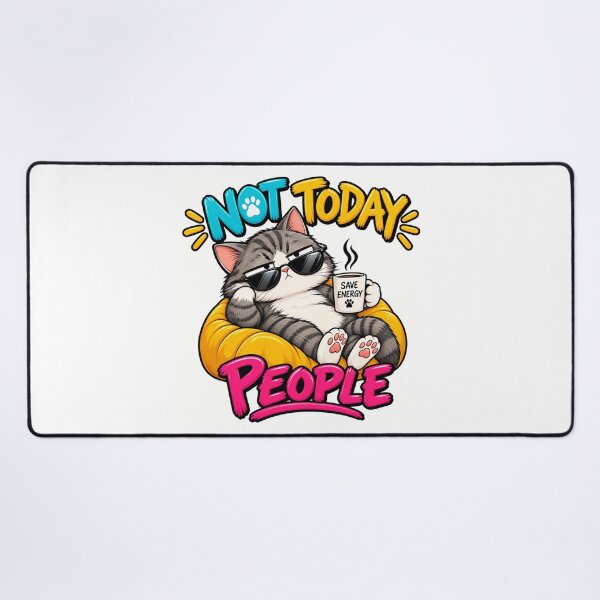 Item preview, Grumpy Cat Not Today People – Funny Anti Social Cat Lover Gift designed and sold by BELEAFCREATIV1.
