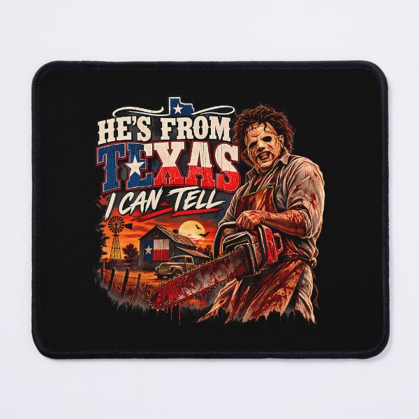 Item preview, Novelty Spooky Halloween Chainsaw He_S From Texas I Can Tell designed and sold by stanonftraut.