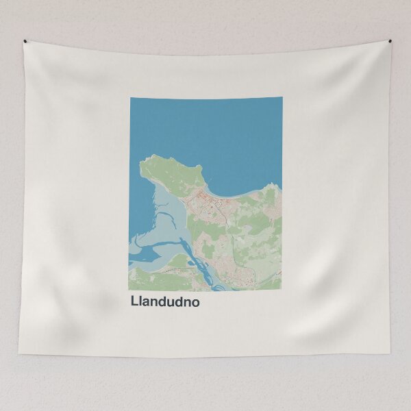 Item preview, Llandudno Minimalistic Map Art designed and sold by MapsNerd.