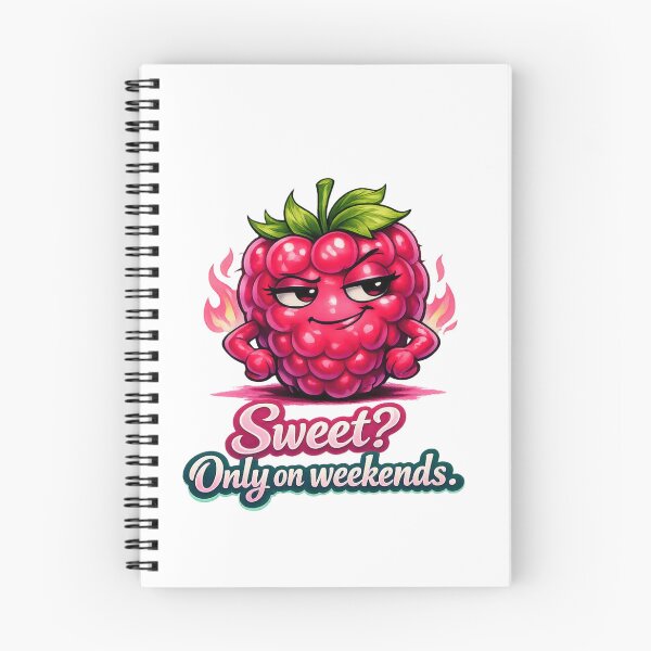 Item preview, Sweet? Only on Weekends – Sassy Raspberry Pastel Cartoon Art designed and sold by Sommium .