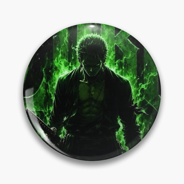 Item preview, Emerald Demon Swordsman – Three Sword Warrior Dark Anime Inspired Artwork designed and sold by Dyan4.