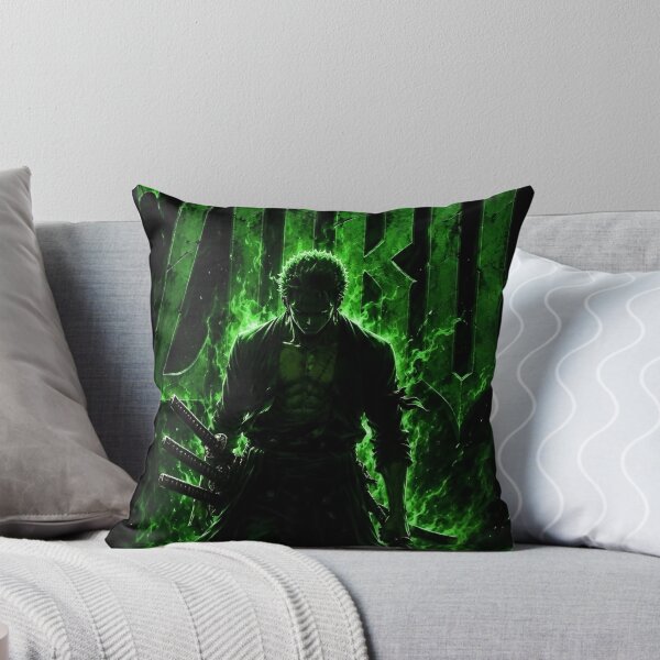 Item preview, Emerald Demon Swordsman – Three Sword Warrior Dark Anime Inspired Artwork designed and sold by Dyan4.