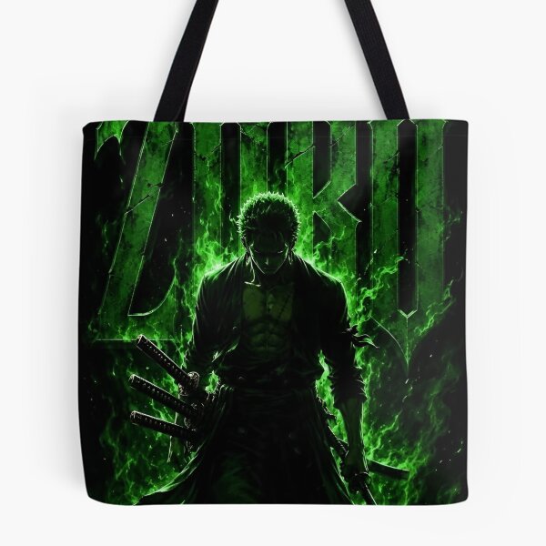 Item preview, Emerald Demon Swordsman – Three Sword Warrior Dark Anime Inspired Artwork designed and sold by Dyan4.