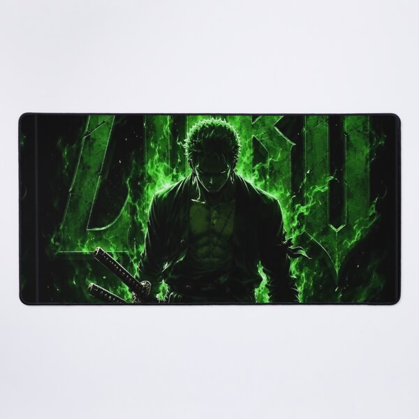 Item preview, Emerald Demon Swordsman – Three Sword Warrior Dark Anime Inspired Artwork designed and sold by Dyan4.