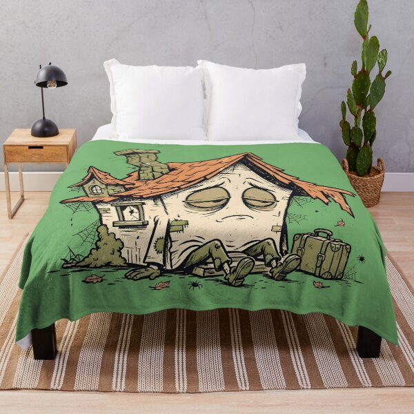 Item preview, Sleepy Haunted House with Face designed and sold by PreeCha Art & Co..