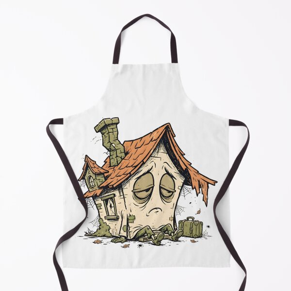 Item preview, Sleepy Haunted House with Face designed and sold by PreeCha Art & Co..